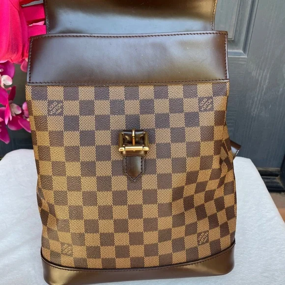 💝LIKE NEW 💝 LOUIS VUITTON Damier Ebene Soho Backpack - Picture 4 of 17